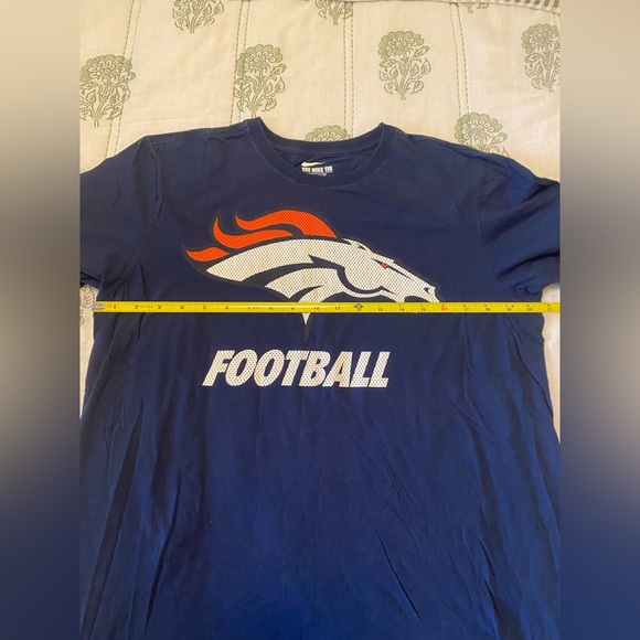 Nike NFL Denver Broncos Football Athletic Cut Tee Size Large Unisex - Picture 6 of 8